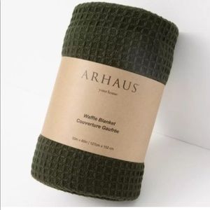 Arhaus 100% Cotton Waffle Throw 50”x60”
